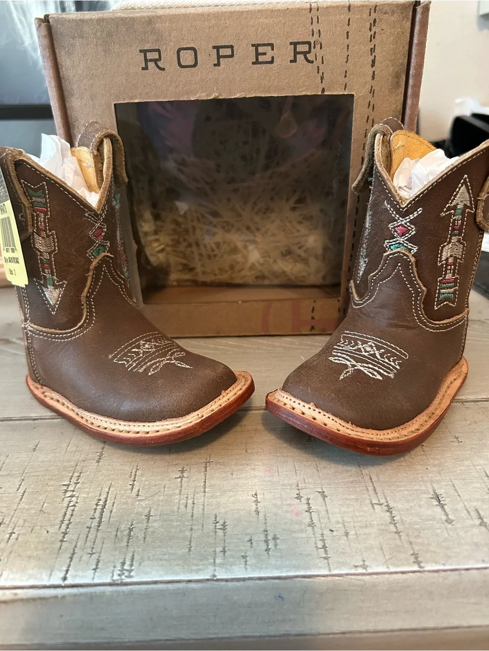 Roper Cowbabies Infant size 2 Boots NEW